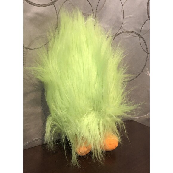 DreamWorks Trolls Fuzzbert Hug 'N Plush 12" Green Hairy Stuffed Animal Toy - Picture 2 of 9